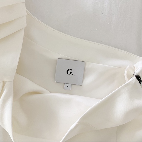 G. Label by Goop Celina One-Shoulder Puff Sleeve Top in Ivory - Picture 14 of 14